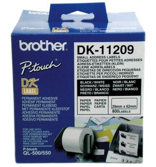 Etikett Brother liten adr. 29x62mm (800) QL500/550 (DK11209)